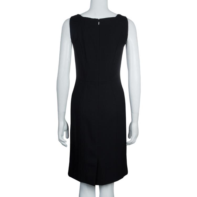 Pre Owned Boss by Hugo Boss Black Daggy Sleeveless Dress S