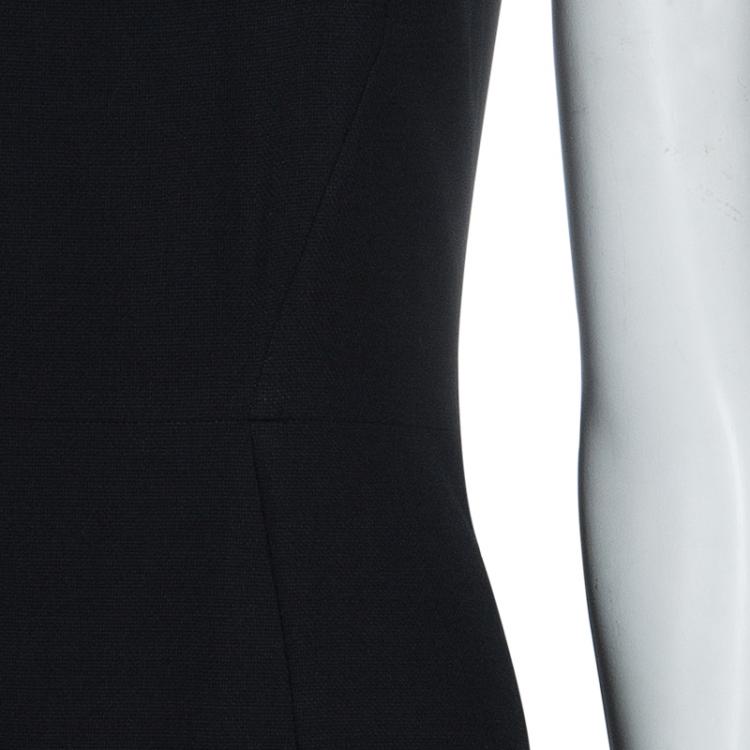 Pre Owned Boss by Hugo Boss Black Daggy Sleeveless Dress S