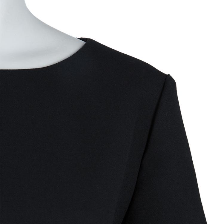 مملوكة مسبقًا Boss by Hugo Boss Black Iparela Peplum Top L