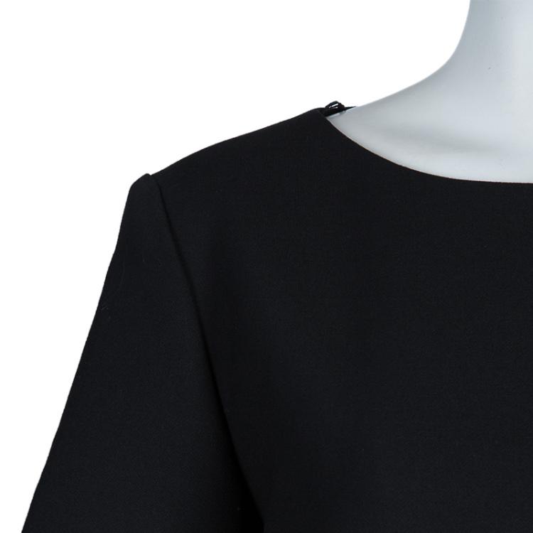 مملوكة مسبقًا Boss by Hugo Boss Black Iparela Peplum Top L
