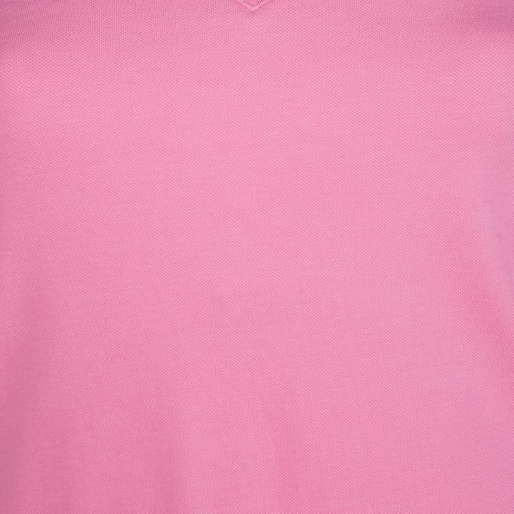 Pre Owned Boss By Hugo Boss Pink Knit Drawstring Waist Detail Sleeveless Dress M