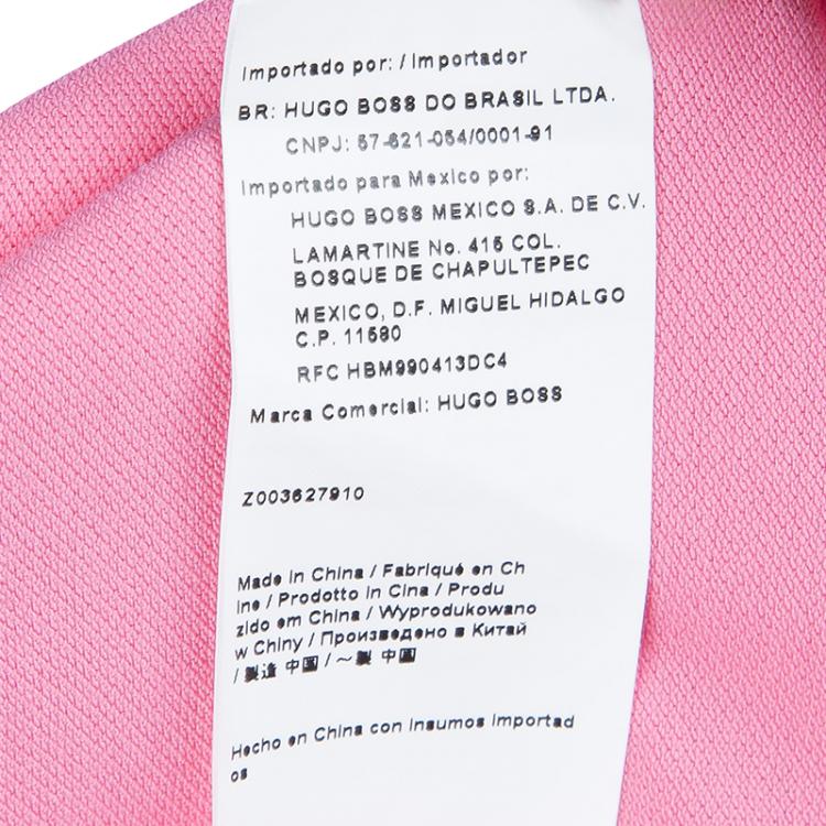 Pre Owned Boss By Hugo Boss Pink Knit Drawstring Waist Detail Sleeveless Dress M