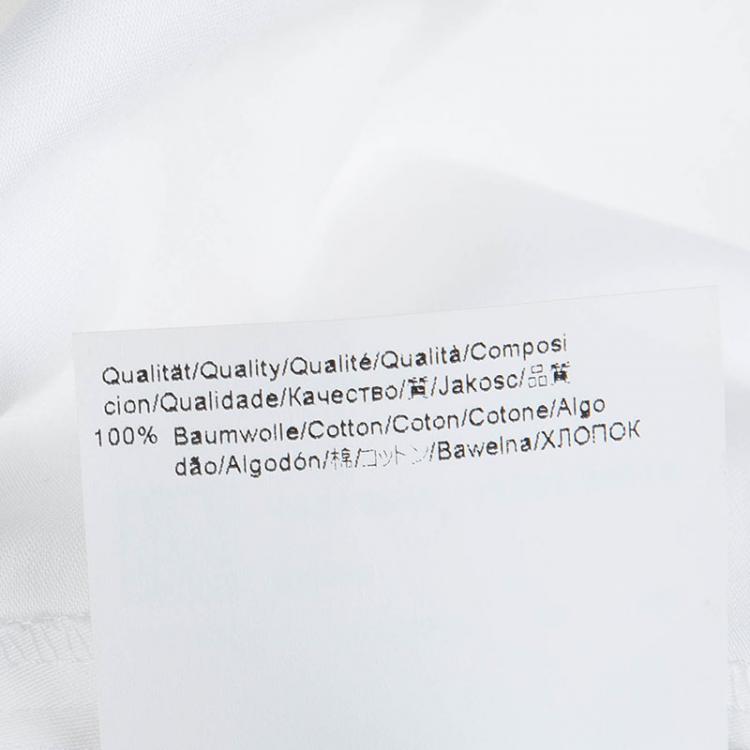 مملوكة مسبقًا Boss by Hugo Boss White Cotton Sleeveless Blouse M