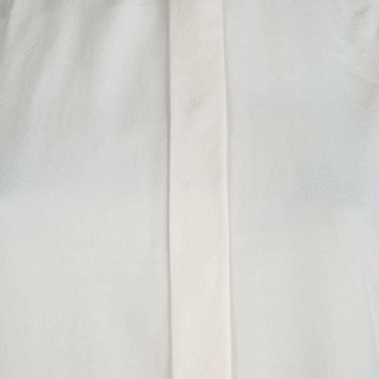 Pre Owned Boss By Hugo Boss Cream Silk Long Sleeve Basola Shirt L