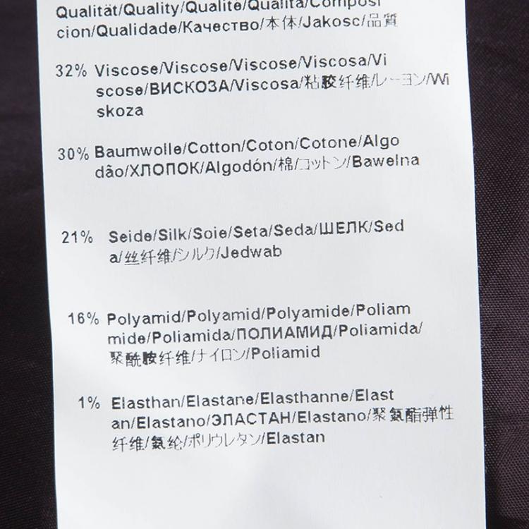 Pre Owned Boss By Hugo Boss Purple Textured Vilori Pencil Skirt M