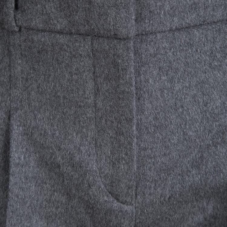مملوكة مسبقًا Boss By Hugo Boss Runway Edition Grey Wool Tumena Trousers S