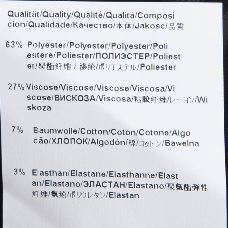 Pre Owned Boss By Hugo Boss Black Paneled Viluris Skirt L