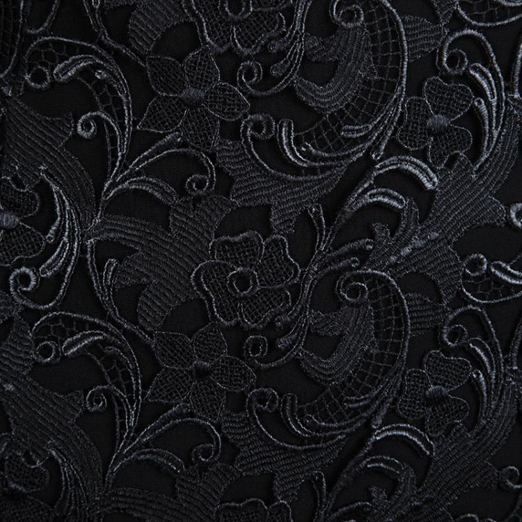 مملوكة مسبقًا Boss By Hugo Boss Black Lace Panel Verleena Skirt M