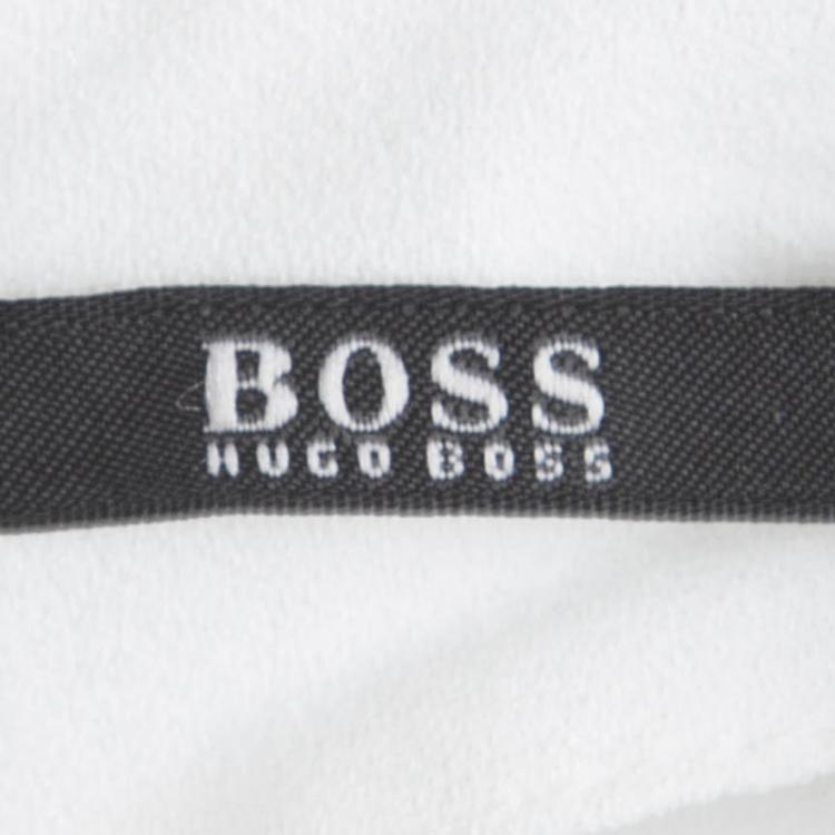 Pre Owned Boss By Hugo Boss Off White Long Sleeve Zelene Blouse S