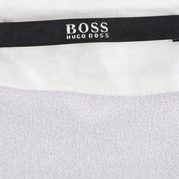 Pre Owned Boss By Hugo Boss Baby Pink Long Sleeve Imorela Top M