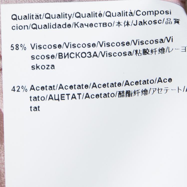 Pre Owned Boss By Hugo Boss Baby Pink Long Sleeve Imorela Top M