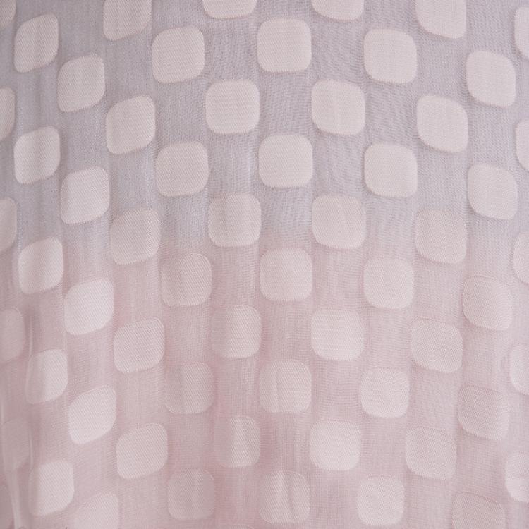 Pre Owned Boss By Hugo Boss Baby Pink Chiffon Jacquard Vuna Skirt M