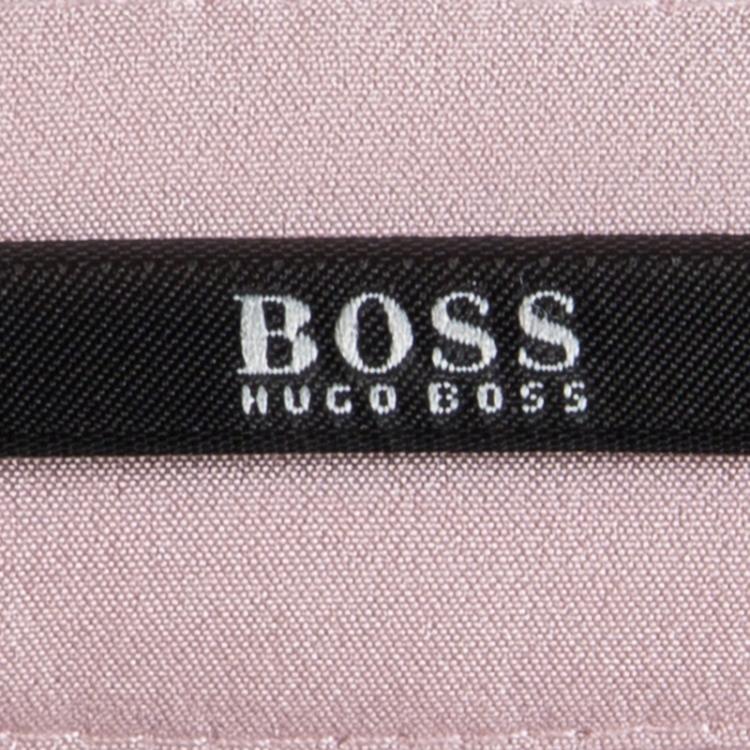 Pre Owned Boss By Hugo Boss Baby Pink Chiffon Jacquard Vuna Skirt M