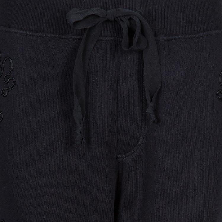 Pre Owned Boss By Hugo Boss Black Terry Cloth Applique Detail Pants L