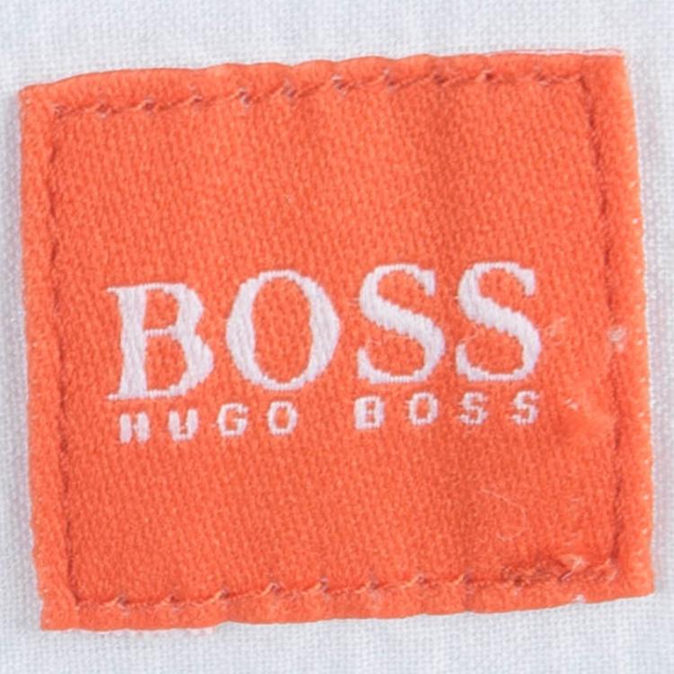 مملوكة مسبقًا Boss By Hugo Boss White  Embroidered Mini A- Line Skirt M