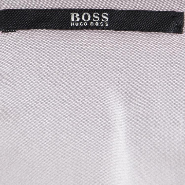 Pre Owned Boss By Hugo Boss Pale Purple Silk Draped Sleeveless Doresa Dress M