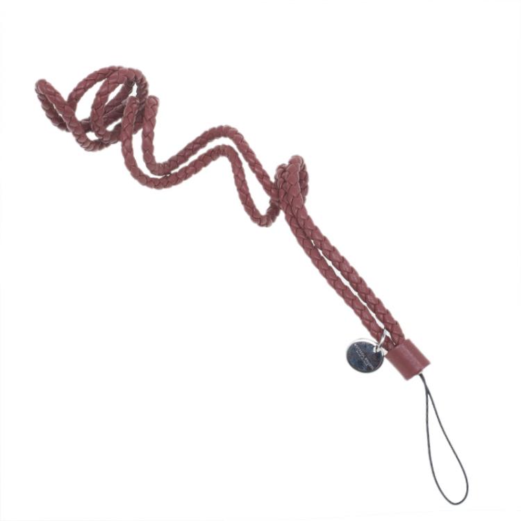 مملوكة مسبقًا Bottega Veneta Brown Phone Strap