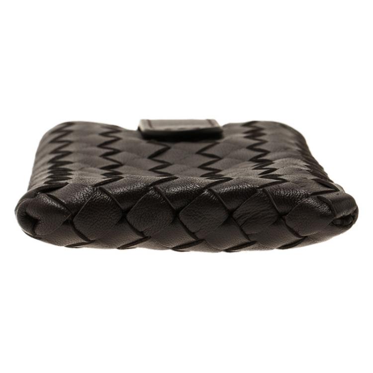 Pre Owned Bottega Veneta Brown Intrecciato Nappa iPhone 5 Case