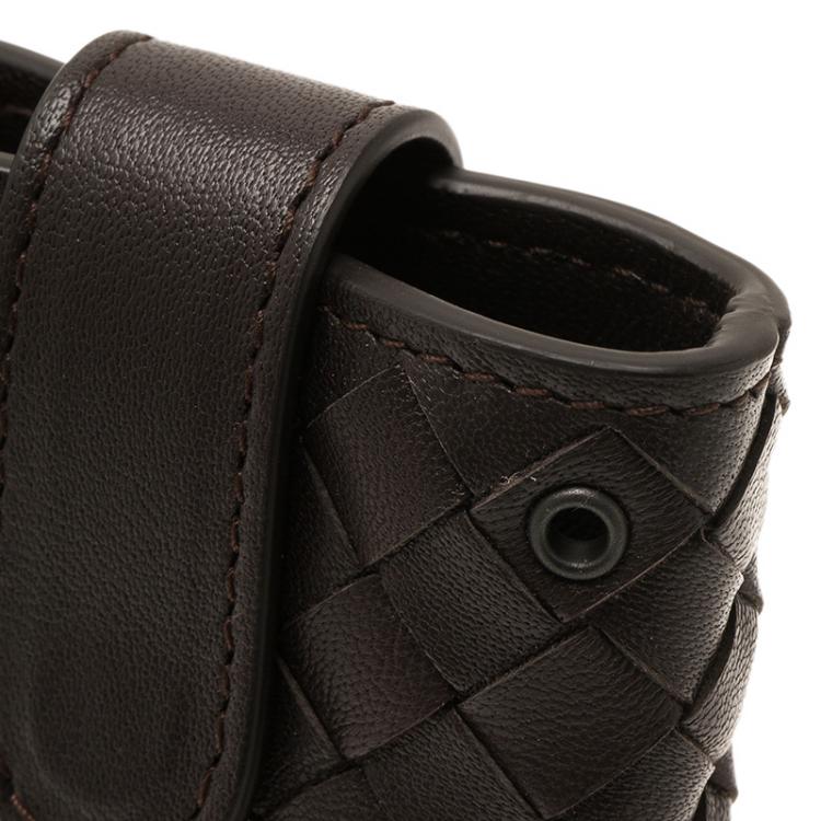 Pre Owned Bottega Veneta Brown Intrecciato Nappa iPhone 5 Case