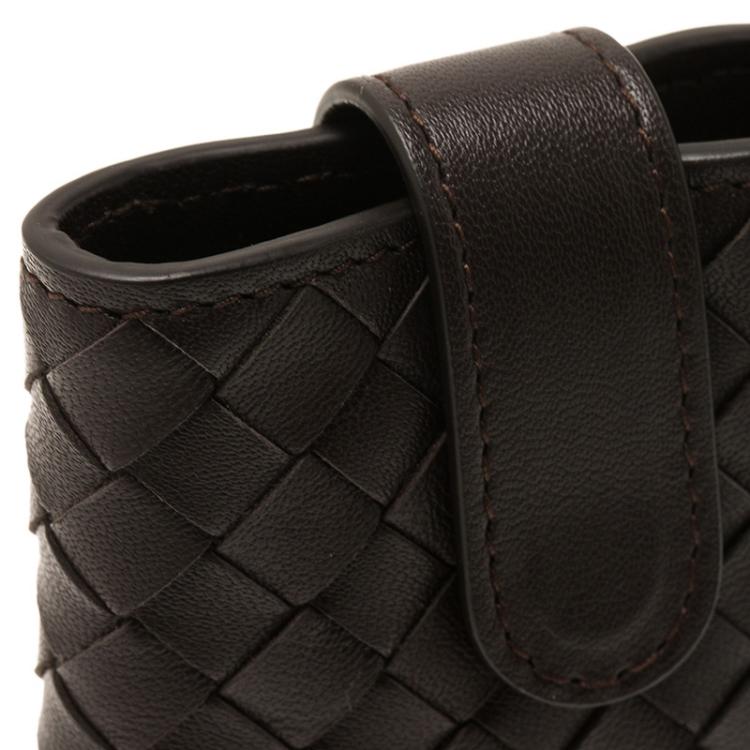 Pre Owned Bottega Veneta Brown Intrecciato Nappa iPhone 5 Case