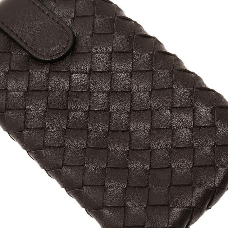 Pre Owned Bottega Veneta Brown Intrecciato Nappa iPhone 5 Case