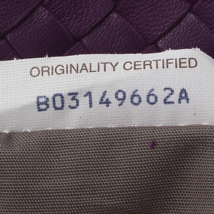 Pre Owned Bottega Veneta Purple Intrecciato Nappa iPhone 5 Case