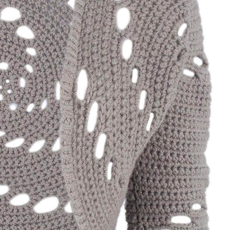Pre Owned Bottega Veneta Light Green Cashmere Cardigan S
