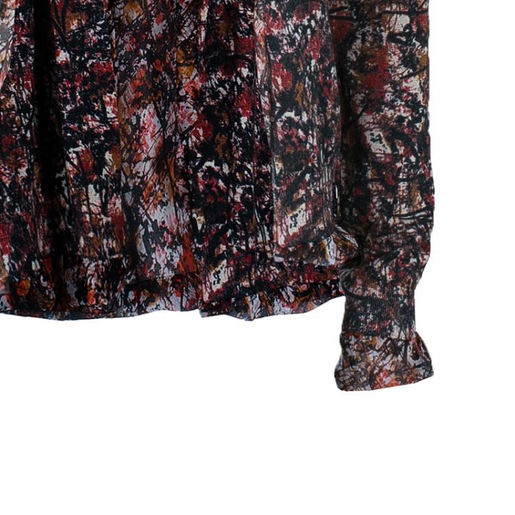 Pre Owned Bottega Veneta Multicolor Printed Cardigan M