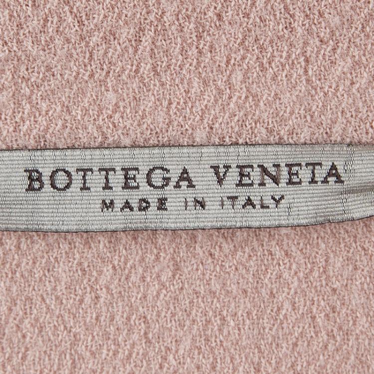 Pre Owned Bottega Veneta Pale Pink Wool Blazer S