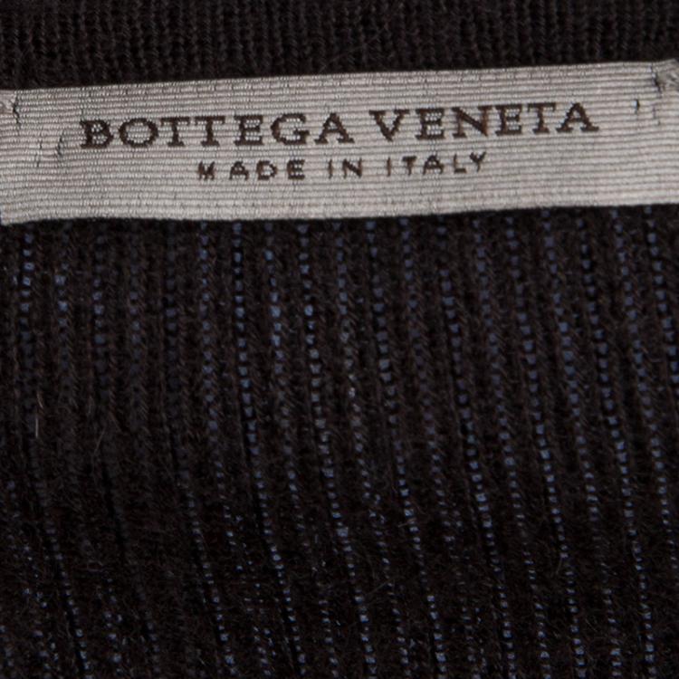 Pre Owned Bottega Veneta Brown Cashmere Sweater M