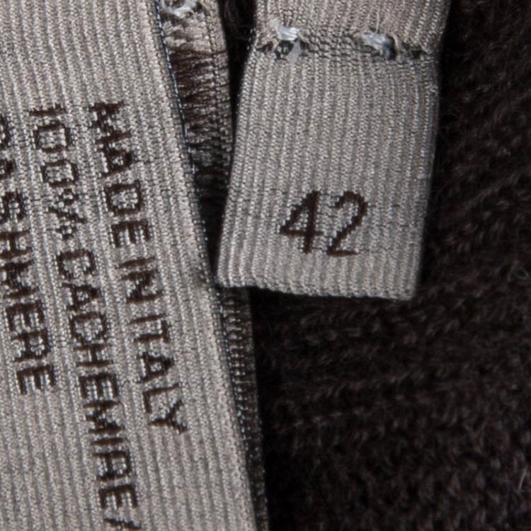 Pre Owned Bottega Veneta Brown Cashmere Sweater M