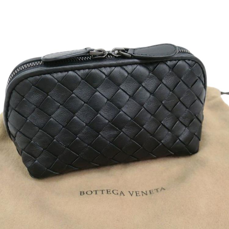 vintage bottega vanity pouch intrecciato