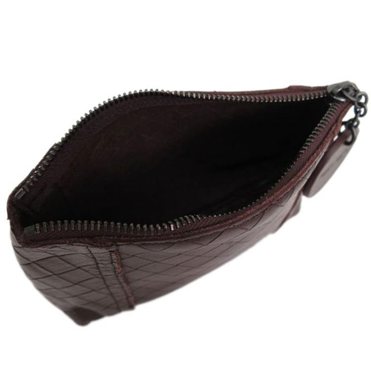 Pre Owned Bottega Veneta Brown Intrecciomirage Leather Pouch