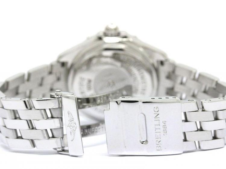 Pre Owned Breitling Mother of Pearl Stainless Steel B-Class Women's Wristwatch 30MM