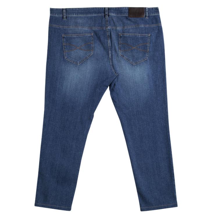 Pre Owned Brunello Cucinelli Blue Denim Low Waist Slim Straight Fit Jeans XXL