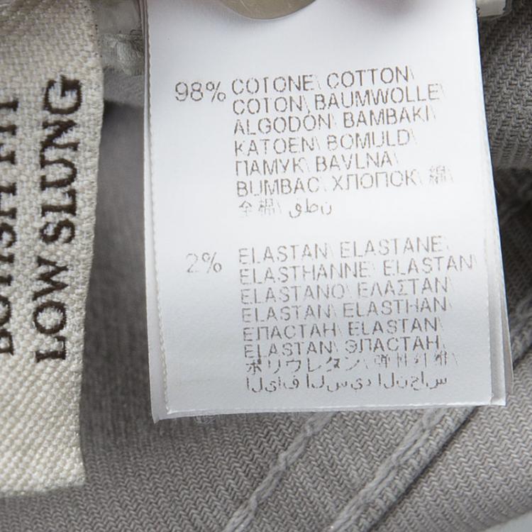 Pre Owned Brunello Cucinelli Grey Denim Boyish Fit Low Slung Jeans M