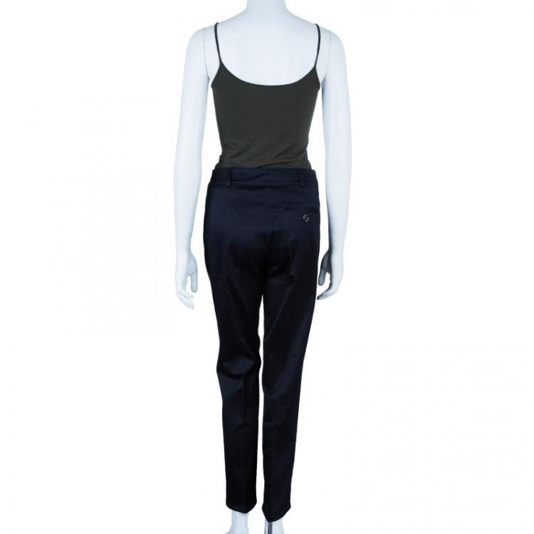 Pre Owned Burberry London Black Flare Trousers S