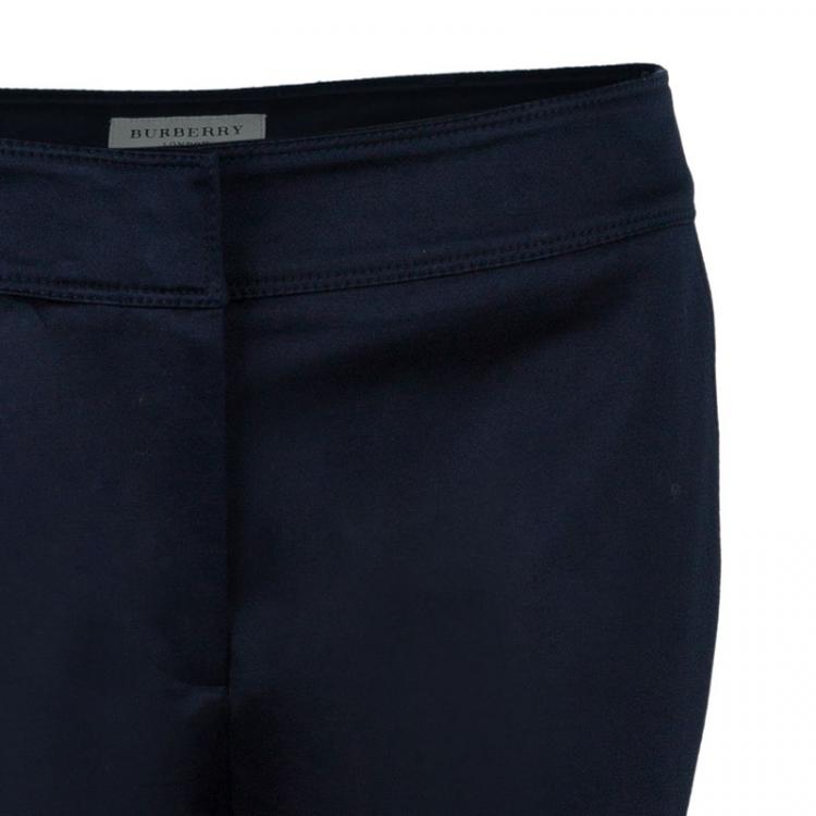 Pre Owned Burberry London Black Flare Trousers S