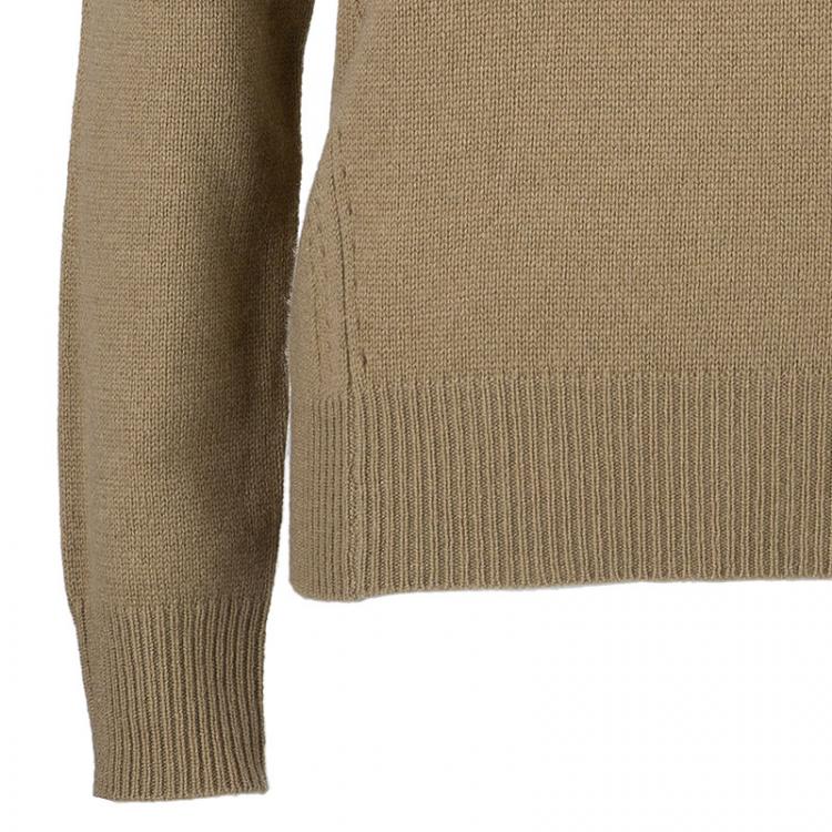 Pre Owned Burberry London Camel Cashmere Sweater L