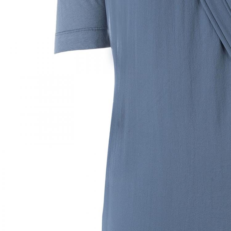 Pre Owned Burberry Brit Grey Rainie Wrap Dress XS