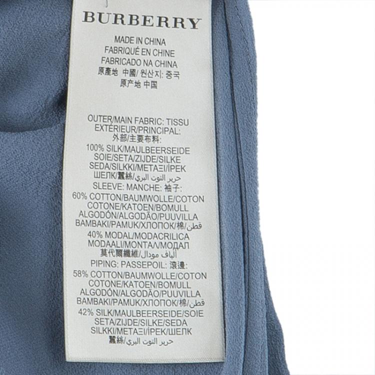 Pre Owned Burberry Brit Grey Rainie Wrap Dress XS