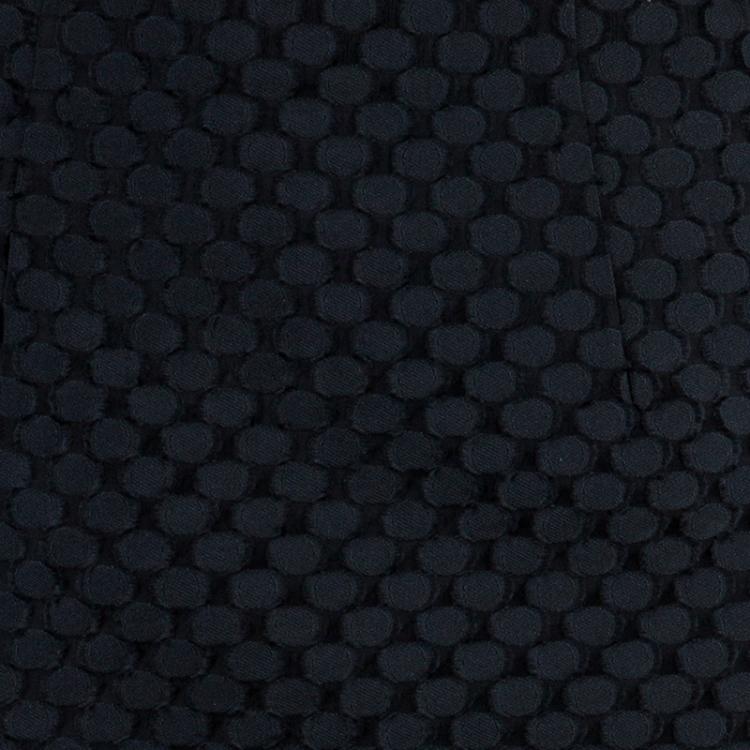 Pre Owned Burberry Black Textured Pencil Skirt S