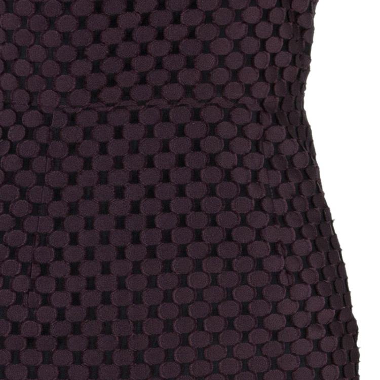 Pre Owned Burberry Plum Claret Dress XS