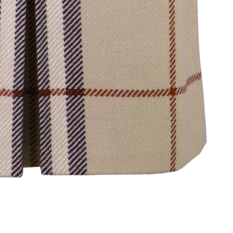 Pre Owned Burberry London Beige Nova Check Wool Skirt S