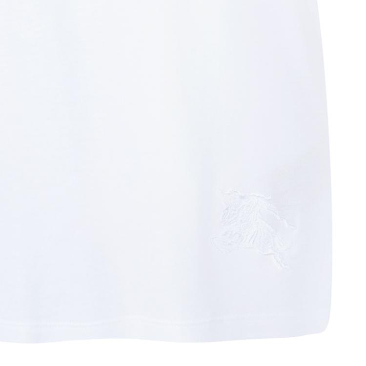 Pre Owned Burberry White Crewneck T-Shirt M