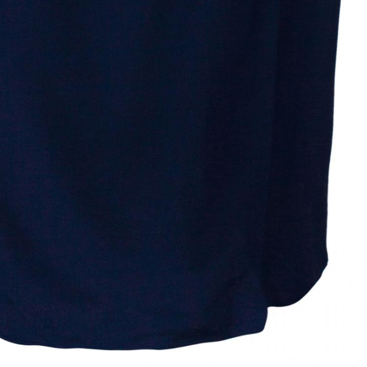 مملوكة مسبقًا Burberry Navy Blue A-Line Skirt S
