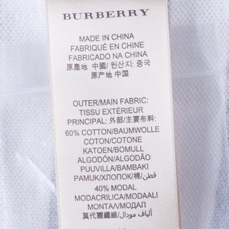 Pre Owned Burberry Brit Striped Polo Shirt L