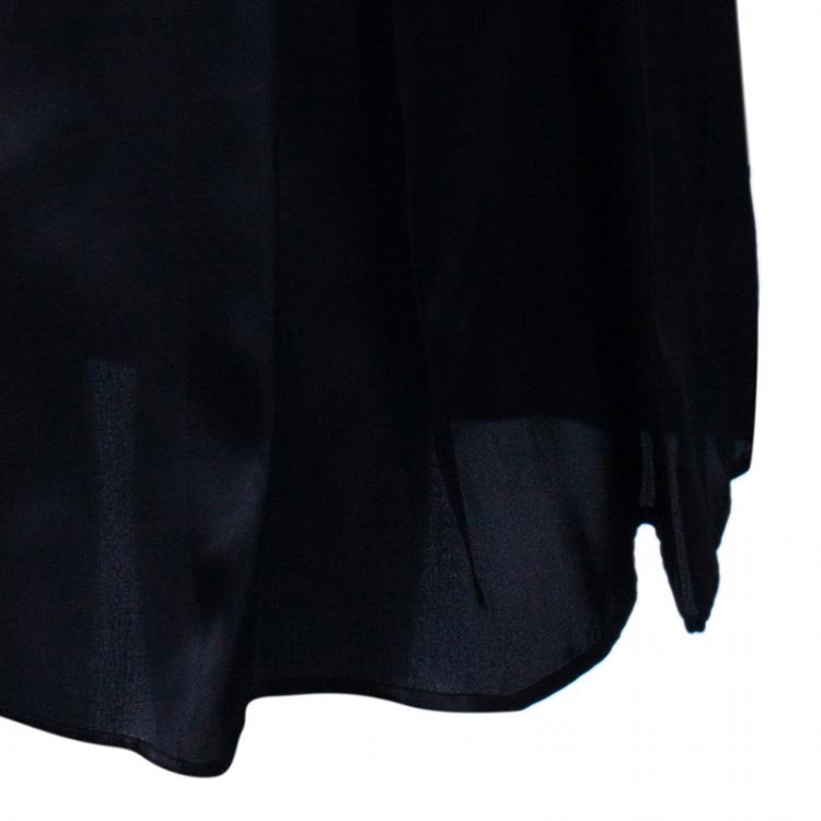 مملوكة مسبقًا Burberry Black Silk Knee-length Skirt S