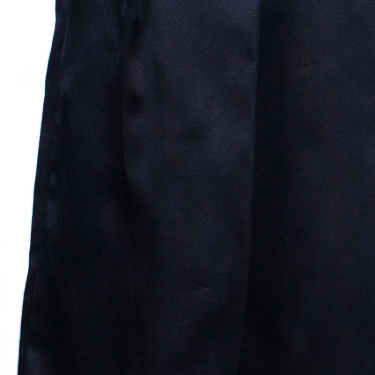 مملوكة مسبقًا Burberry Black Silk Knee-length Skirt S