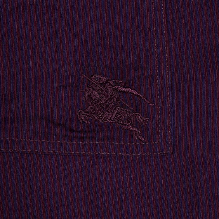 Pre Owned Burberry Brit Purple Striped Top L